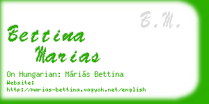 bettina marias business card
